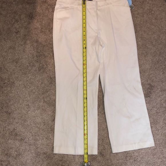 Westbound NWD The Park Ave Fit White Straight Legged Pants, Size 14P, MP $59 - Picture 9 of 10